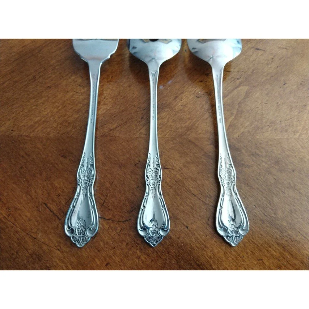 Lot 3 Serving Set Lot Oneida HH Kennett Square Stainless Distinction Deluxe